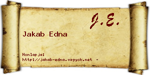 Jakab Edna névjegykártya